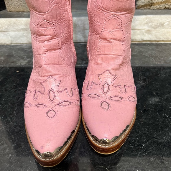 Mahli the Label Pink leather Cowboy boots - Picture 6 of 8
